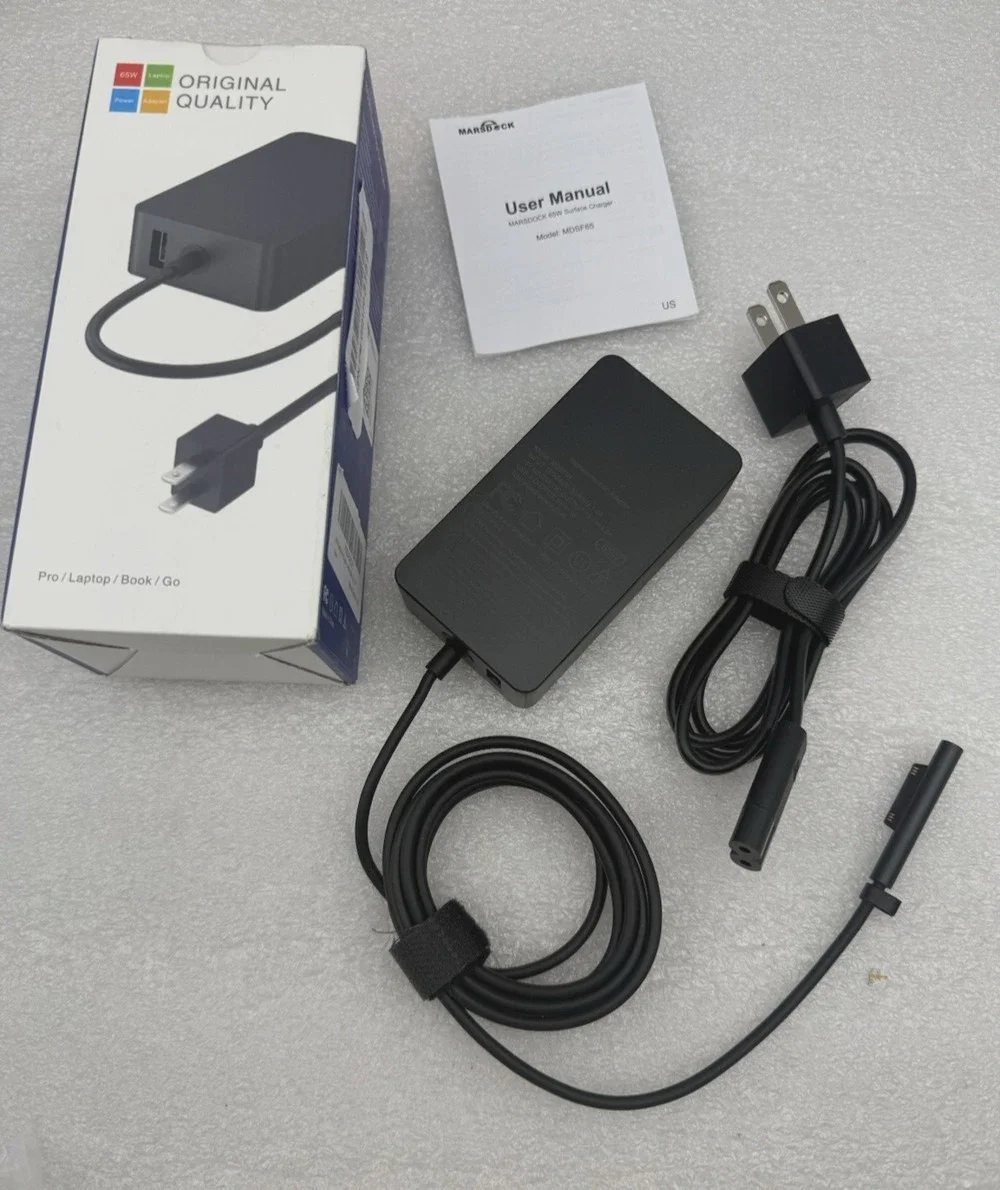 65W Replacement AC Adapter MDSF65 For Microsoft Surface Pro 11, 10 NEW *read...